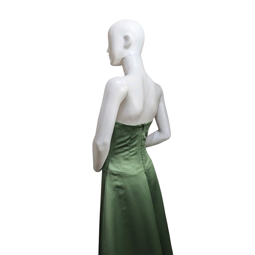 Alfred Angelo Strapless Formal Gown (Size: 6)Clover Green Style 6333-Prom, Event - Picture 7 of 8
